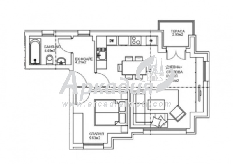 Продава  2-стаен, град Пловдив, Беломорски •  105 500 EUR • ID 21309429 — holmes.bg - [1] 