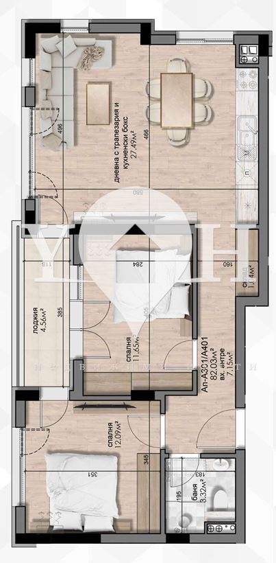 Продава 3-СТАЕН, гр. София, Люлин - център, снимка 5 - Aпартаменти - 49081070