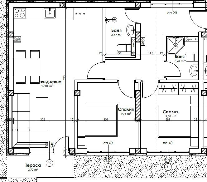 Продава 3-СТАЕН, гр. Пловдив, Прослав, снимка 4 - Апартаменти - 53384209
