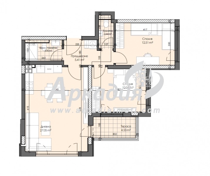 Продава 3-СТАЕН, гр. Пловдив, Кършияка, снимка 2 - Апартаменти - 53980512