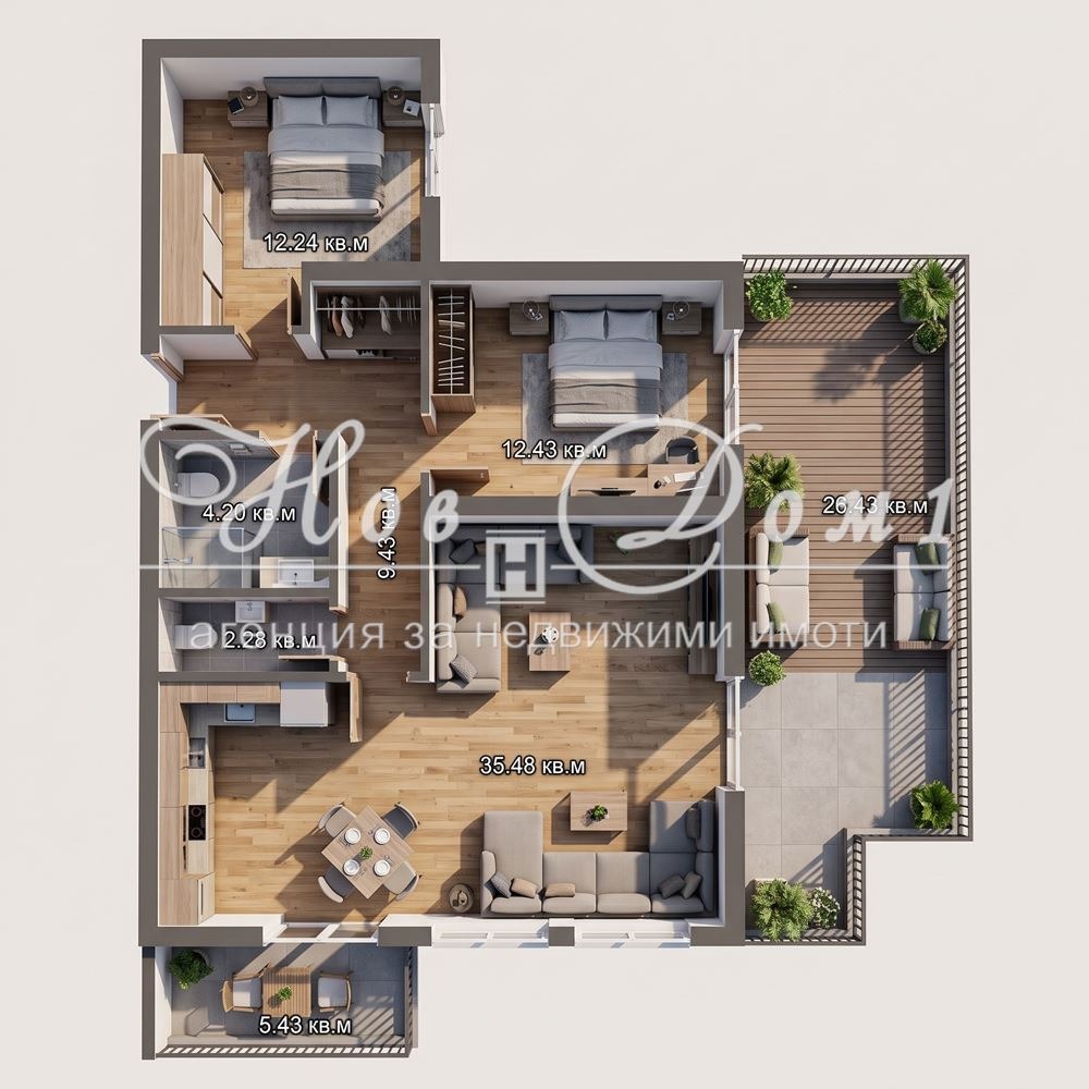Продава 3-СТАЕН, гр. Варна, Левски 2, снимка 16 - Апартаменти - 56220776