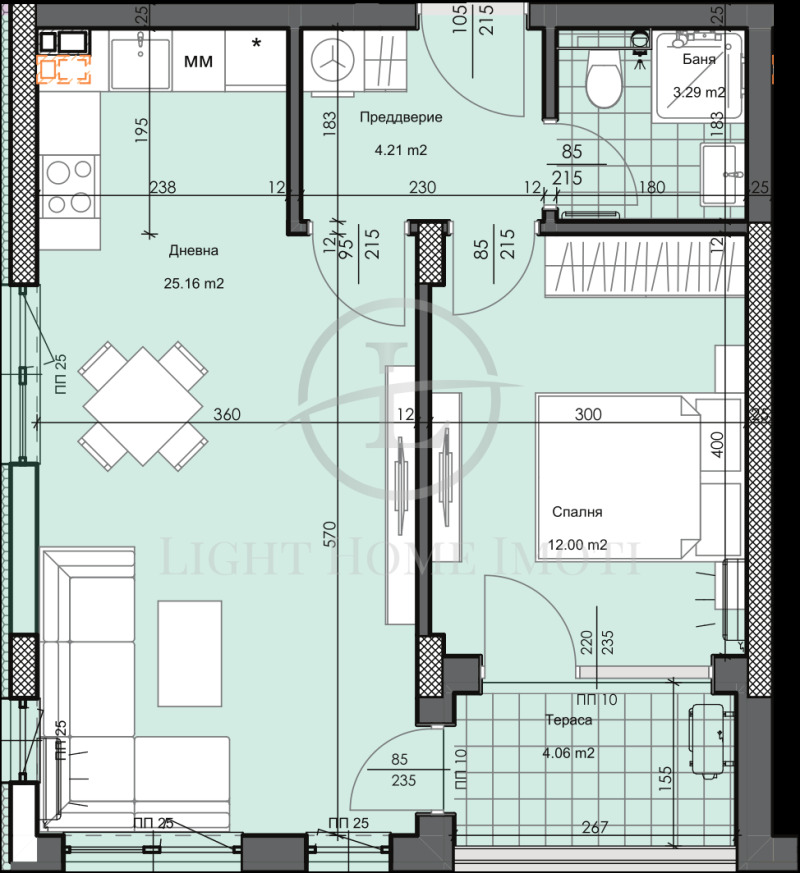 Eladó  1 hálószoba Plovdiv , Gagarin , 70 négyzetméter | 68483029 - kép [8]
