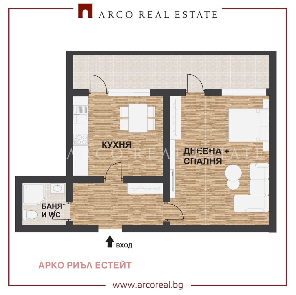 Продава 1-СТАЕН, гр. София, Медицинска академия