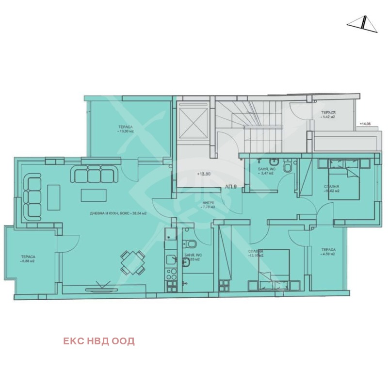 Продава  3-стаен, град Пловдив, Каменица 1 •  406 900 EUR • ID 71275101 — holmes.bg - [1] 