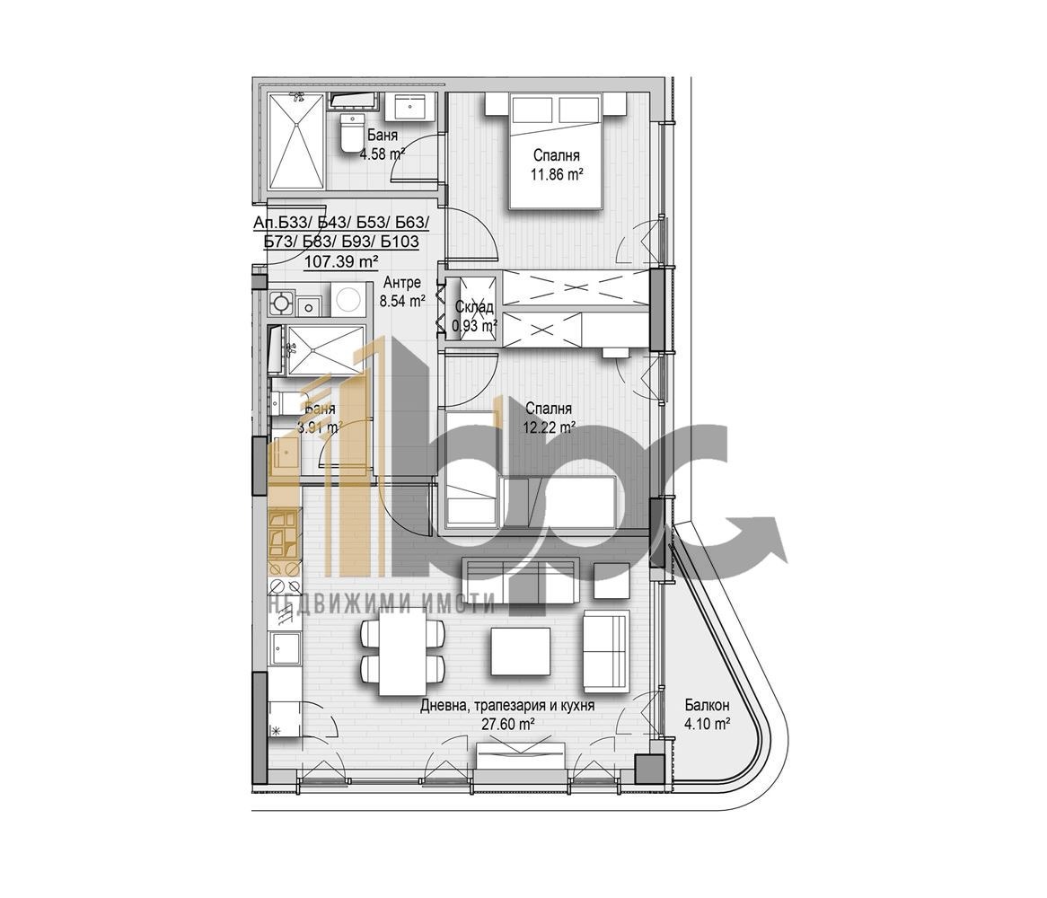 Продава 3-СТАЕН, гр. София, Витоша, снимка 2 - Апартаменти - 52445352