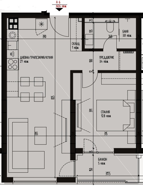 En venta  1 dormitorio Sofia , Krastova vada , 72 metros cuadrados | 97080068 - imagen [6]