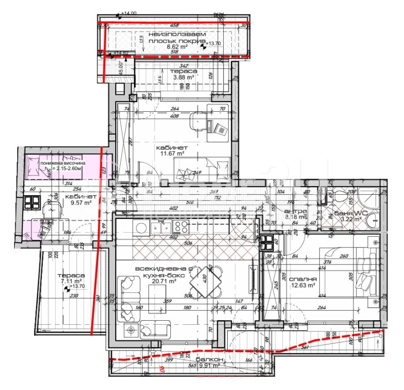 Eladó  3 hálószobás Varna , Kolhozen pazar , 126 négyzetméter | 74217185 - kép [3]