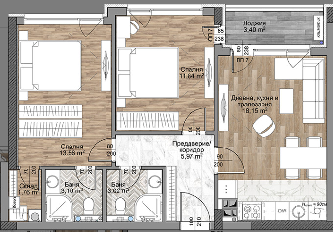 Продава  3-стаен град София , Младост 4 , 84 кв.м | 10184316