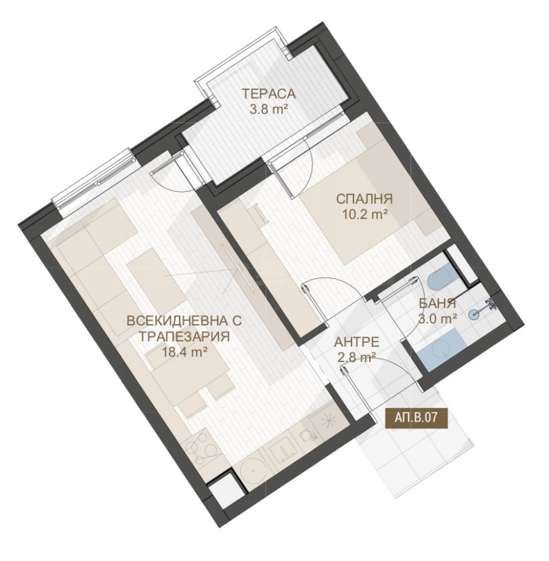 Продава 2-СТАЕН, гр. Пловдив, Център, снимка 6 - Апартаменти - 53384936