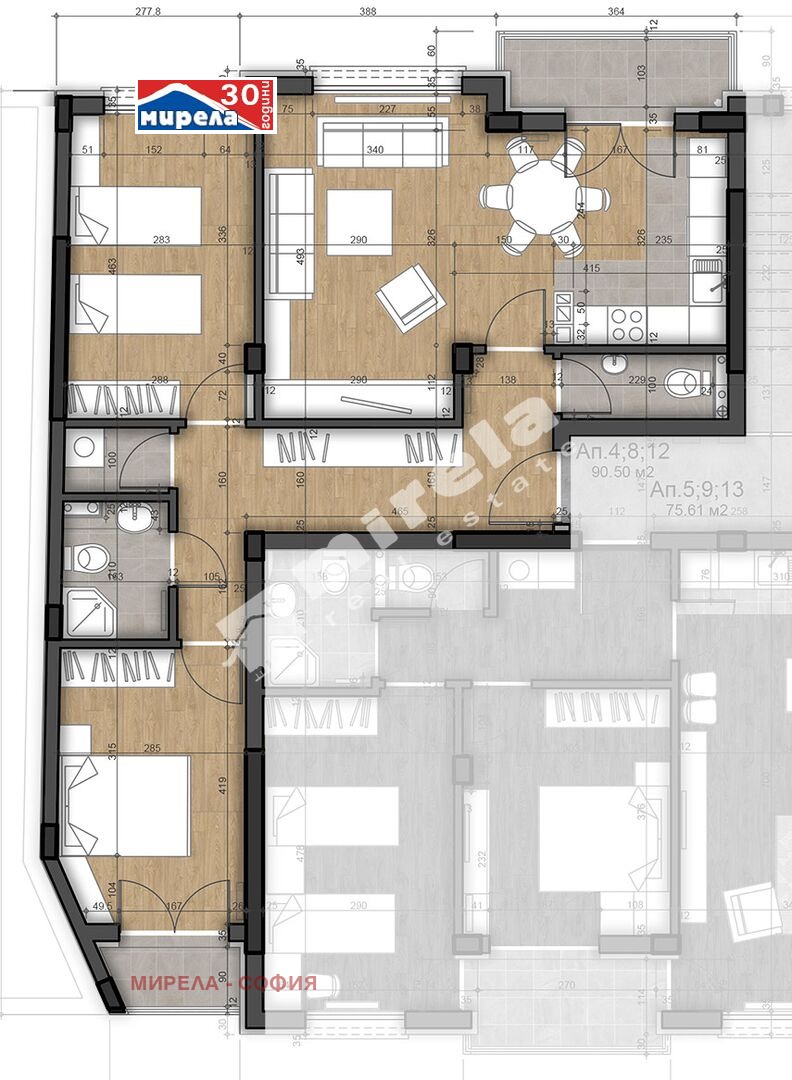 Продава  3-стаен, град София, Левски В •  178 591 EUR • ID 47960242 — holmes.bg - [1] 