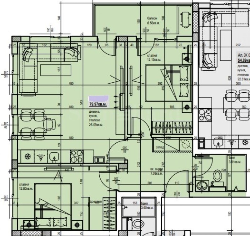 Na sprzedaż  2 sypialnie Plowdiw , Ostromila , 99 mkw | 66721795 - obraz [2]