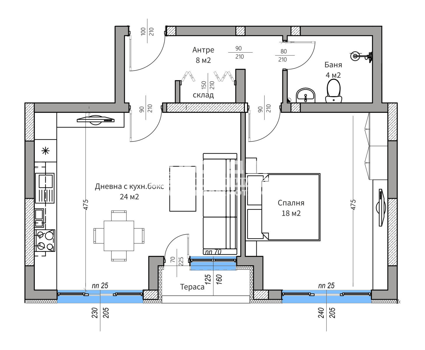 Продава 2-СТАЕН, гр. Пловдив, Кючук Париж, снимка 2 - Апартаменти - 53561126