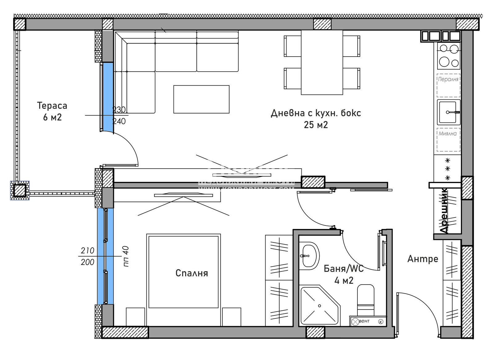 Продава 2-СТАЕН, гр. Пловдив, Прослав, снимка 3 - Апартаменти - 54300943