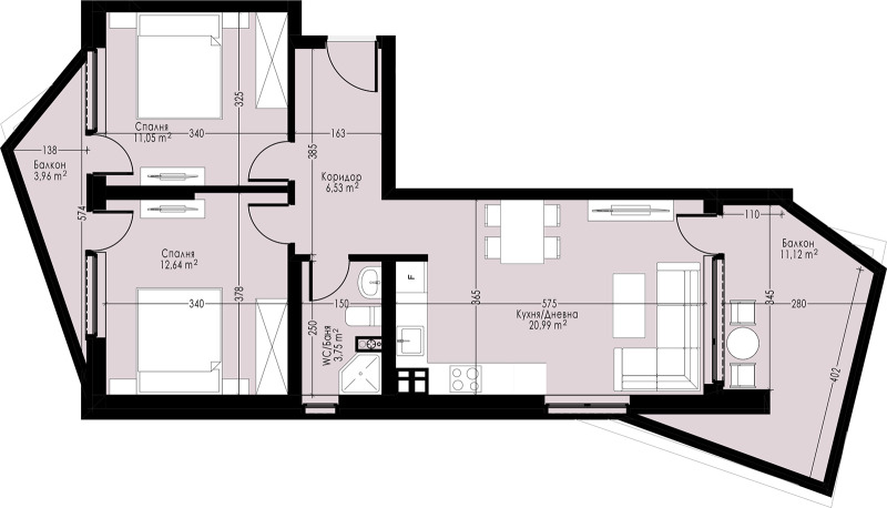 Zu verkaufen  2 Schlafzimmer Warna , Wazraschdane 4 , 88 qm | 19973888