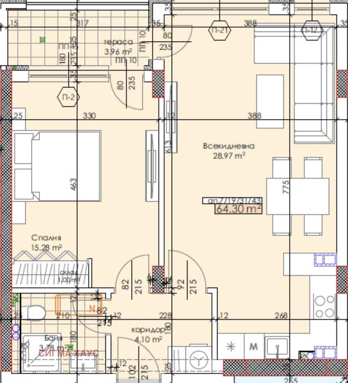 Продава 2-СТАЕН, гр. Пловдив, Тракия, снимка 4 - Апартаменти - 56509891