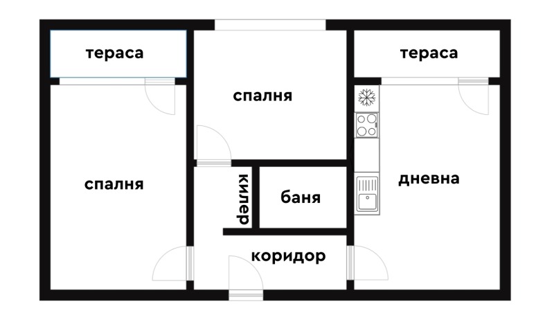 Продаја  2 спаваће собе Варна , Трошево , 61 м2 | 27440055 - слика [2]