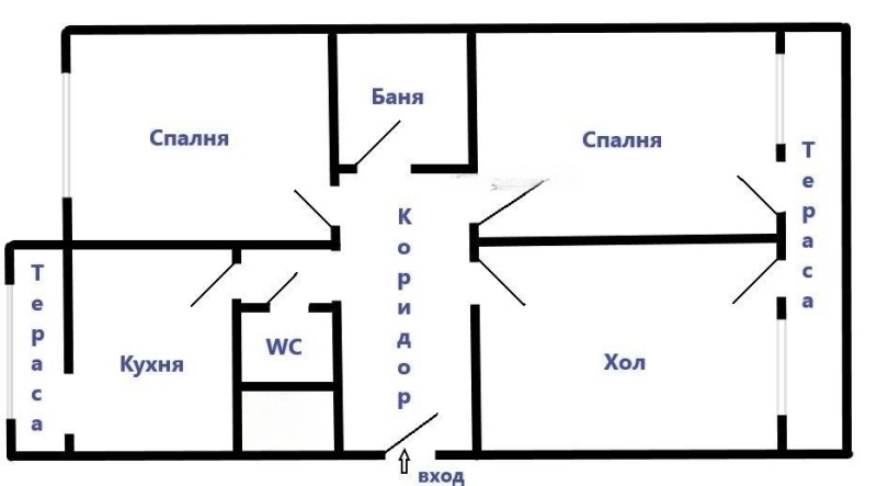 Eladó  2 hálószobás Burgas , Slavejkov , 80 négyzetméter | 13639640