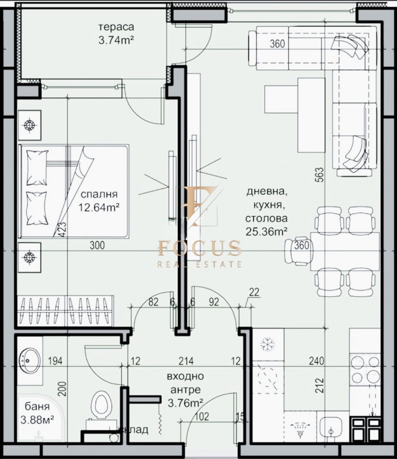 En venta  1 dormitorio Plovdiv , Jristo Smirnenski , 67 metros cuadrados | 42529799 - imagen [4]