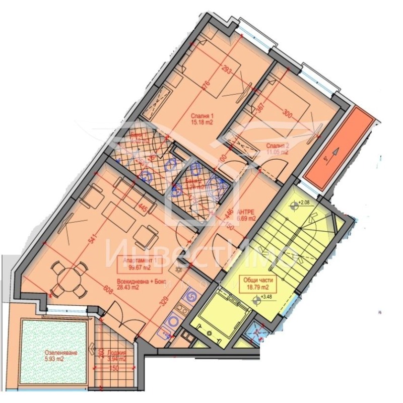 Till salu  2 sovrum Sofia , Centar , 118 kvm | 28274091 - bild [5]