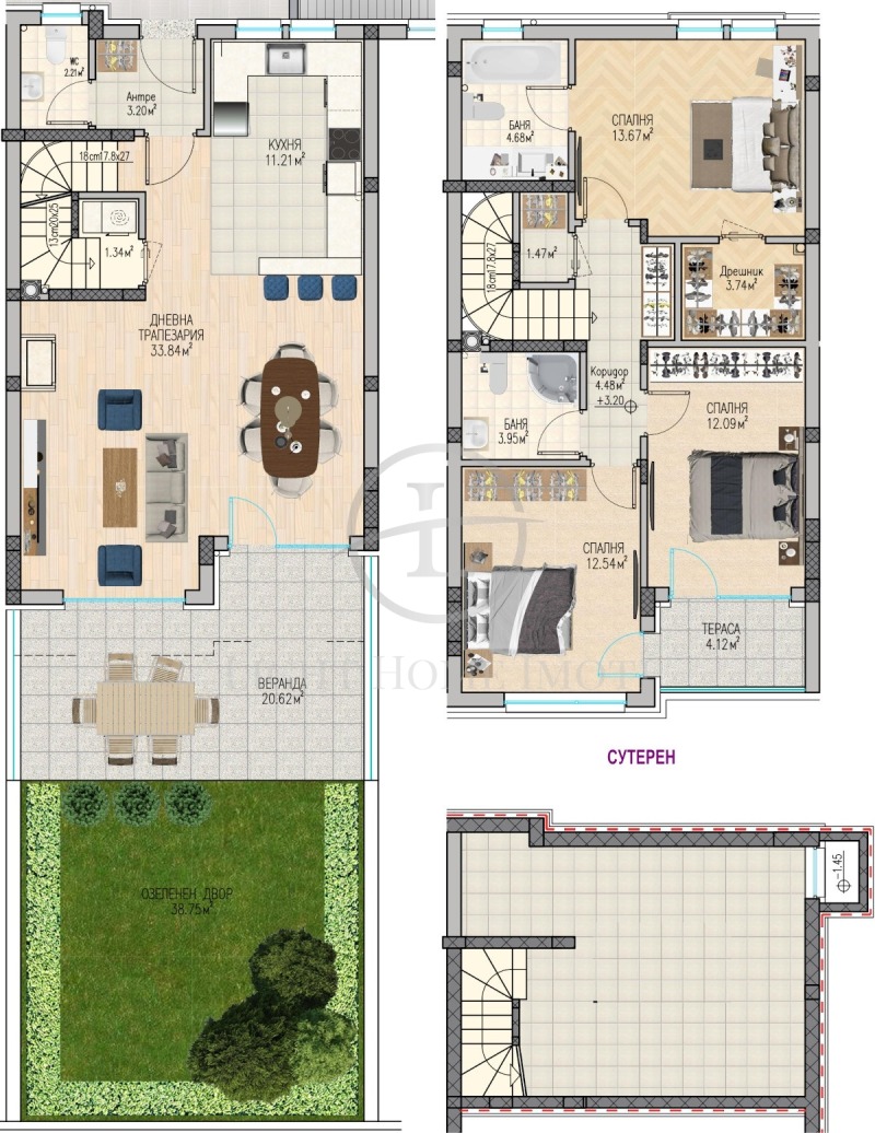 Myytävänä  Talo Plovdiv , Ostromila , 232 neliömetriä | 18556364 - kuva [4]