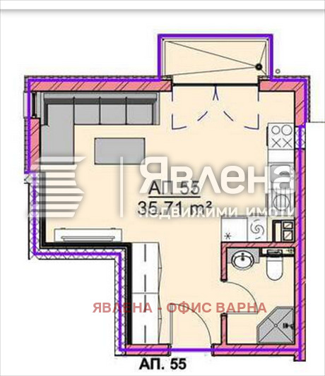 Продава 1-СТАЕН, гр. Варна, Владислав Варненчик 1, снимка 2 - Апартаменти - 54784227