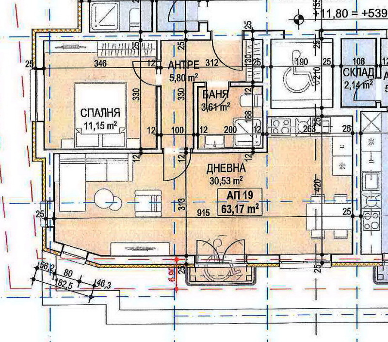 Zu verkaufen  1 Schlafzimmer Sofia , Suhata reka , 73 qm | 89170151 - Bild [2]