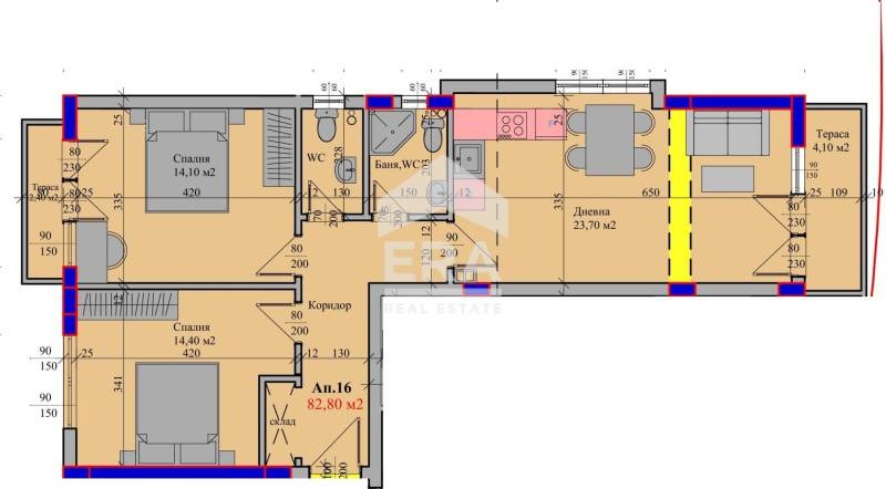 Til salg  2 soveværelser Veliko Tarnovo , Tsentar , 96 kvm | 51450336 - billede [3]