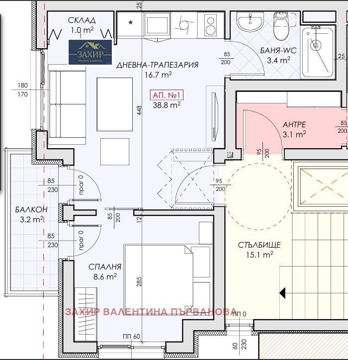 Na prodej  1 ložnice oblast Burgas , Nesebar , 53 m2 | 83218563 - obraz [2]