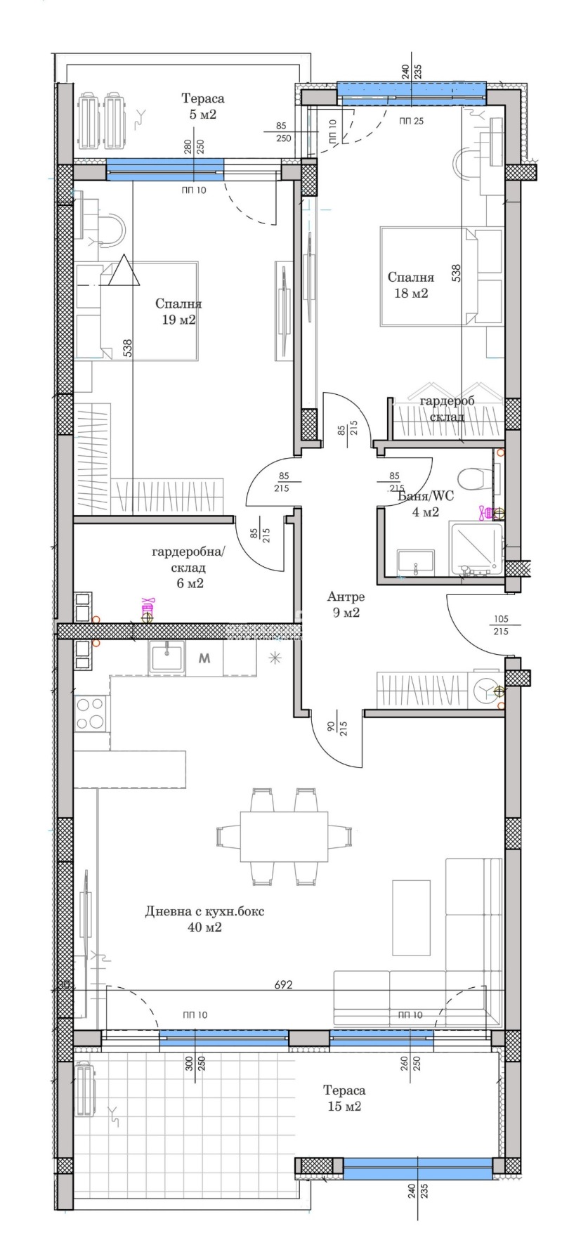 Na sprzedaż  2 sypialnie Plowdiw , Ostromila , 158 mkw | 84696577 - obraz [2]