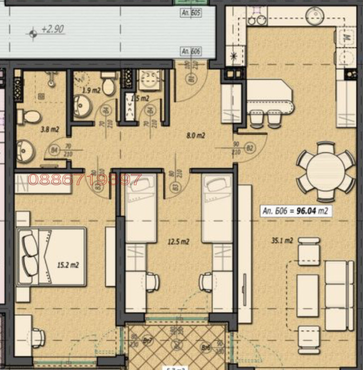 Продава  3-стаен град София , Малинова долина , 115 кв.м | 71907586 - изображение [3]