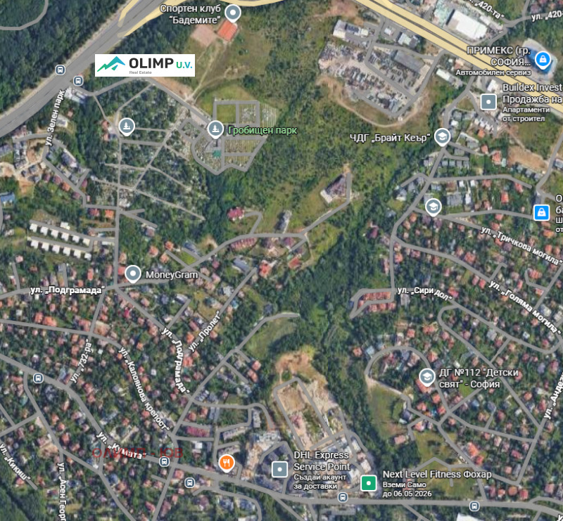 Продава ПАРЦЕЛ в град София, Бояна - 866 кв.м / 225 160 € » 440 374.68 лв., ОЛИМП - ЮВ