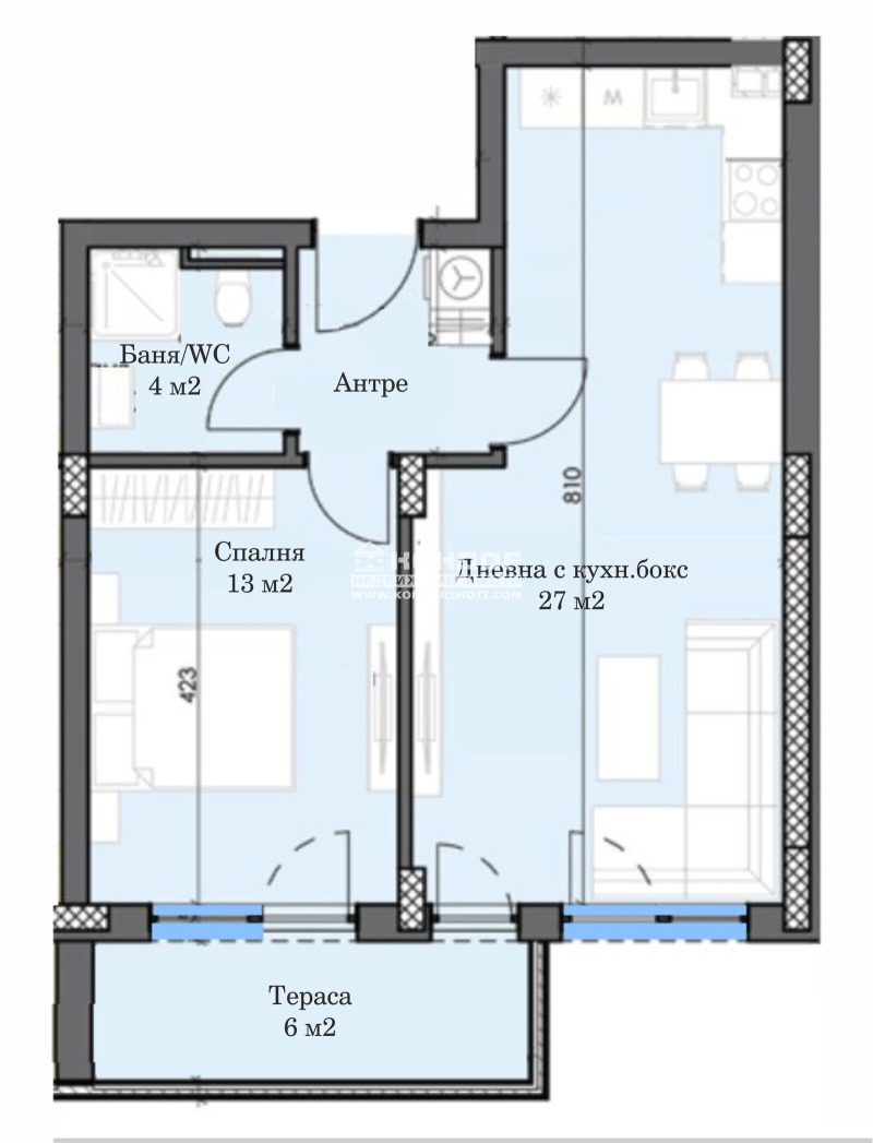 Продава 2-СТАЕН, гр. Пловдив, Тракия, снимка 2 - Aпартаменти - 48246756