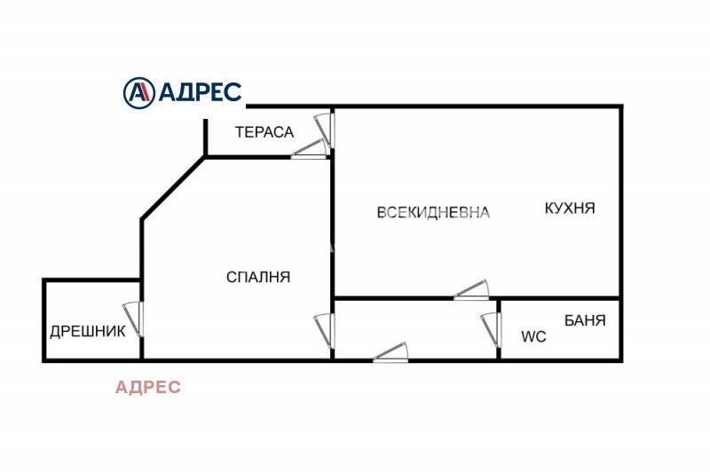 Продаја  1 спаваћа соба Варна , Вазраждане 1 , 54 м2 | 64911374 - слика [4]