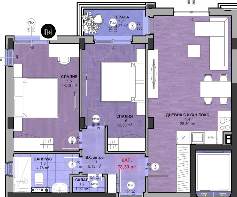 Продава 3-СТАЕН, гр. Пловдив, Кършияка, снимка 3 - Апартаменти - 53426904