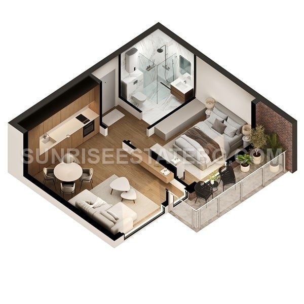 Продава  2-стаен град Варна , к.к. Чайка , 50 кв.м | 53425274 - изображение [5]