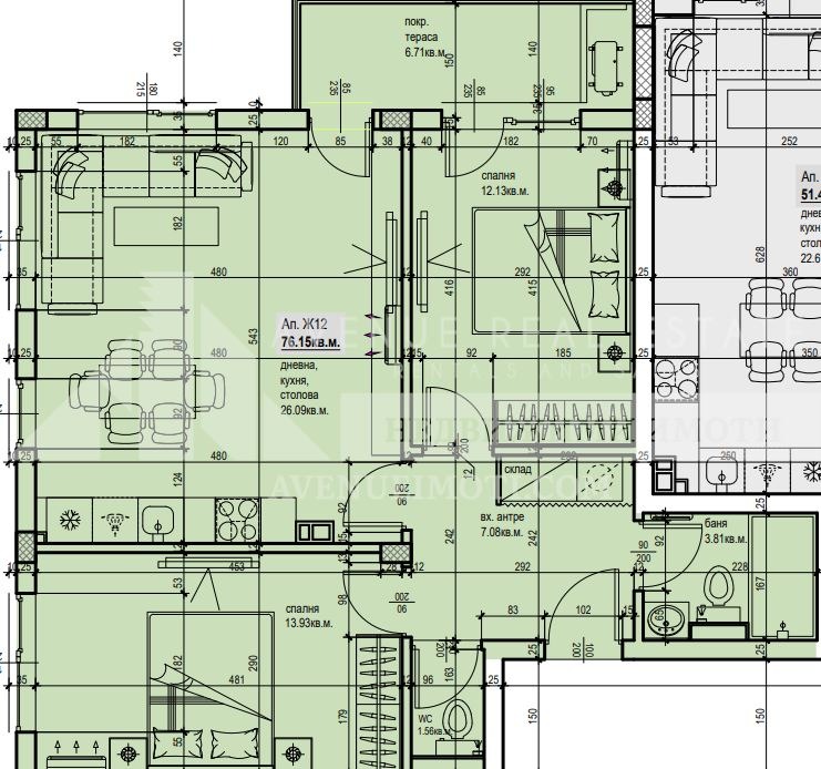 Te koop  2 slaapkamers Plovdiv , Juzjen , 100 m² | 74424588 - afbeelding [4]