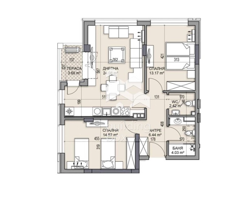 À vendre  2 chambres Plovdiv , Gagarin , 99 m² | 84513525 - image [2]