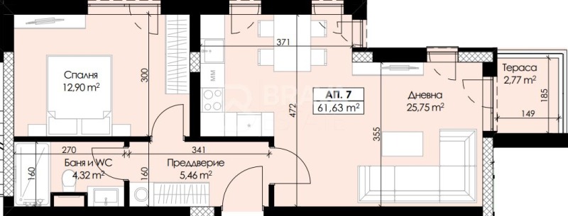 Продава 2-СТАЕН, гр. Пловдив, Отдих и култура, снимка 6 - Апартаменти - 52990774