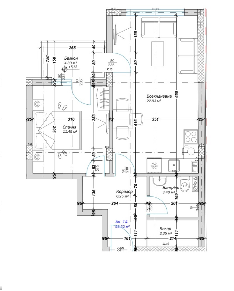 Продава 2-СТАЕН, гр. Варна, Кайсиева градина, снимка 3 - Апартаменти - 53028783