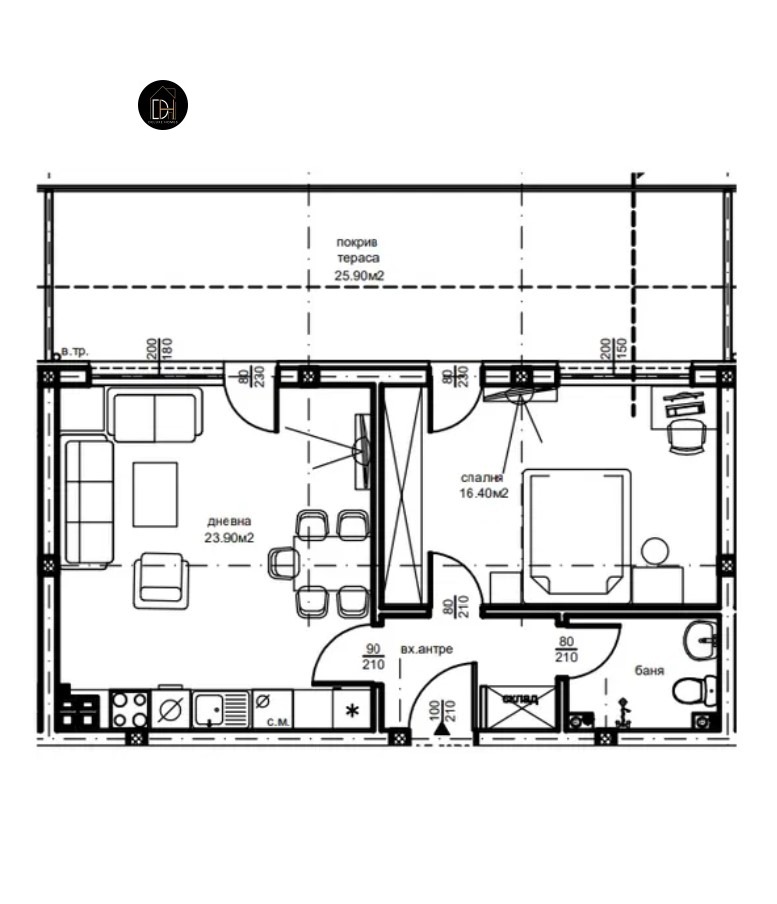 Продава 2-СТАЕН, гр. Пловдив, Южен