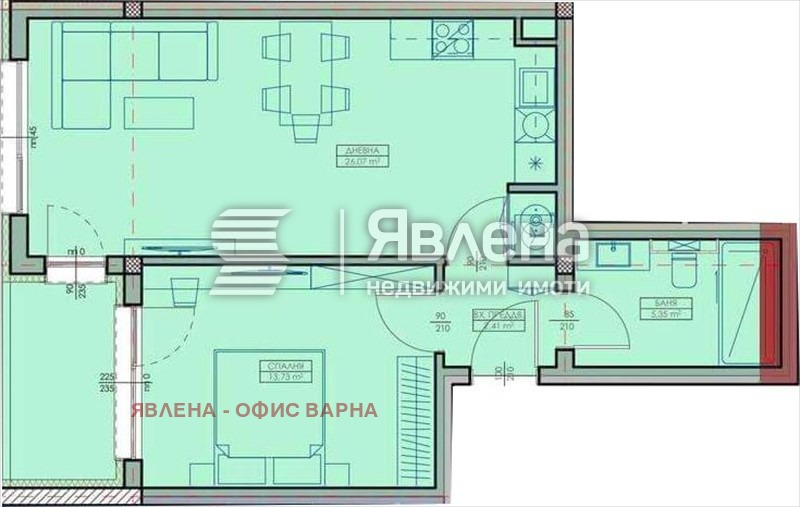 Продава 2-СТАЕН, гр. Варна, Кайсиева градина, снимка 2 - Апартаменти - 54459401