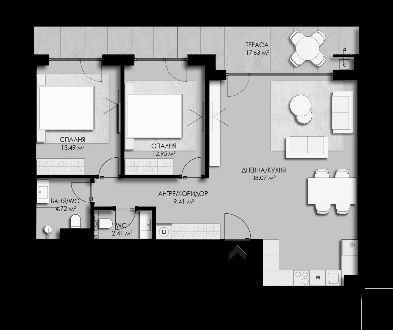 Te koop  2 slaapkamers Sofia , Dragalevtsi , 126 m² | 35936731 - afbeelding [5]