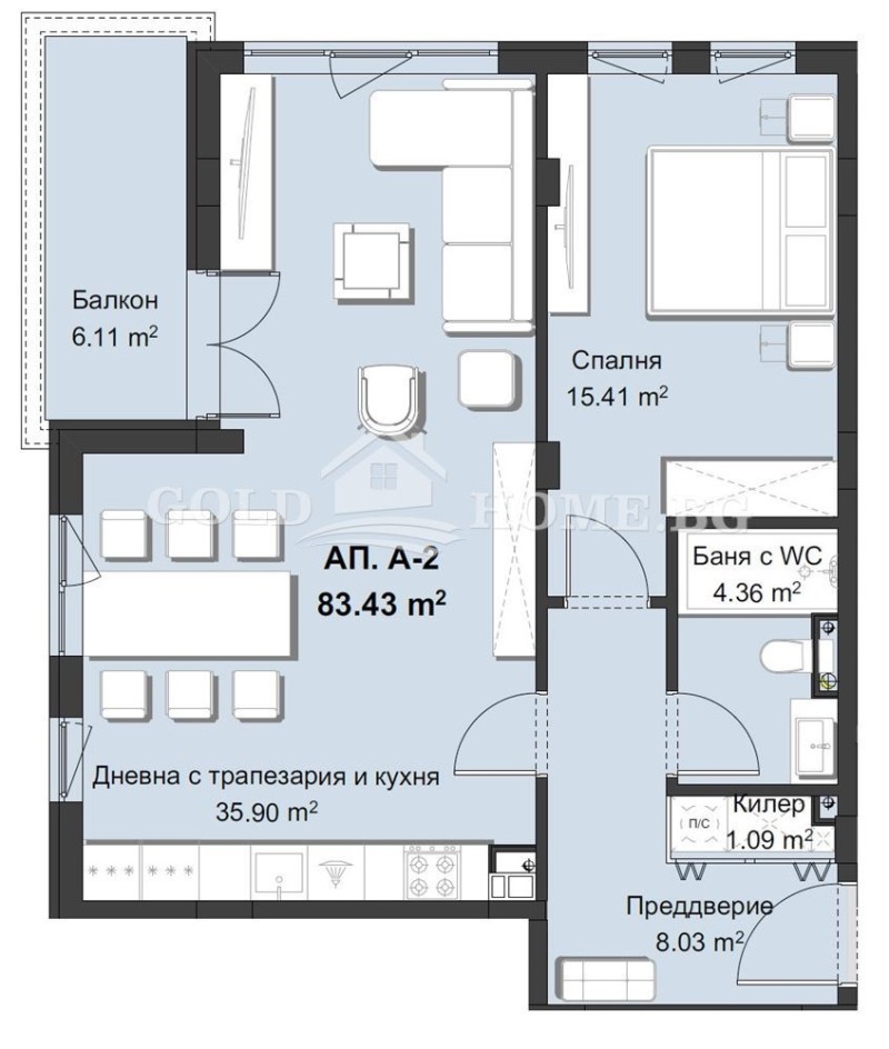 Продава 2-СТАЕН, гр. Пловдив, Христо Смирненски, снимка 10 - Aпартаменти - 49298451