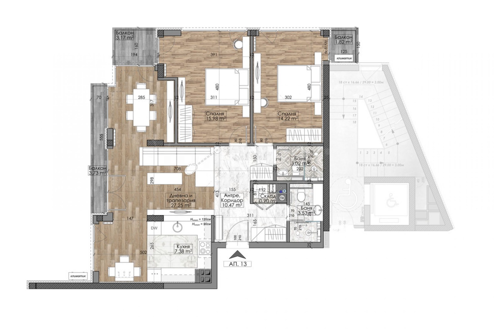 Продава 3-СТАЕН, гр. София, Манастирски ливади, снимка 3 - Апартаменти - 54691032