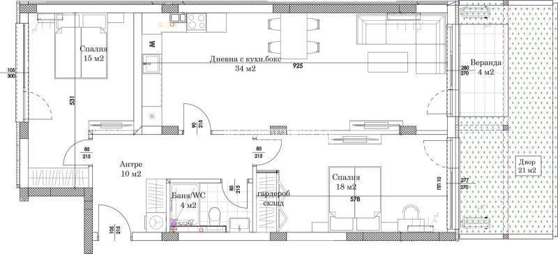 À venda  2 quartos Plovdiv , Ostromila , 126 m² | 66974400 - imagem [2]