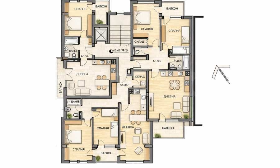 Продава 3-СТАЕН, гр. София, Малинова долина, снимка 2 - Апартаменти - 53696367