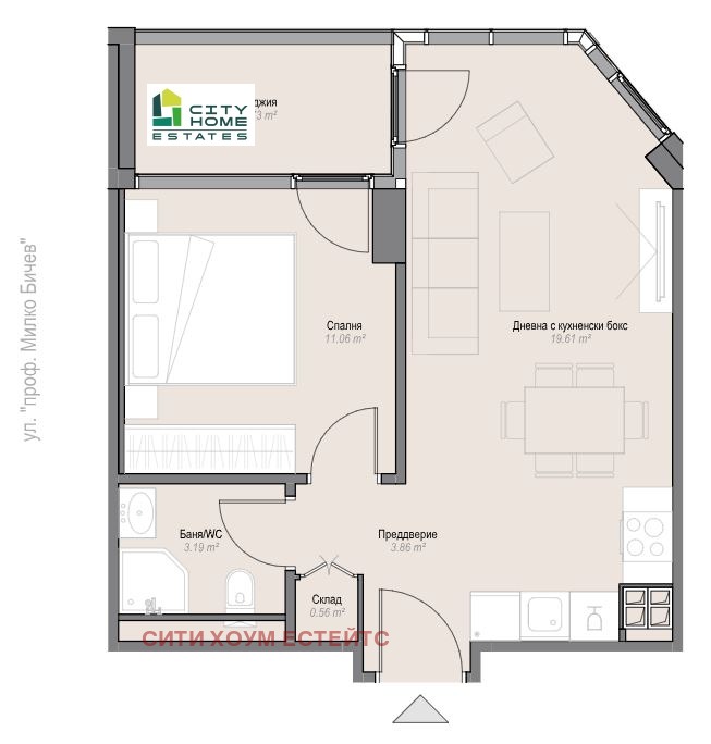 Na sprzedaż  1 sypialnia Sofia , Centar , 65 mkw | 75083542 - obraz [11]