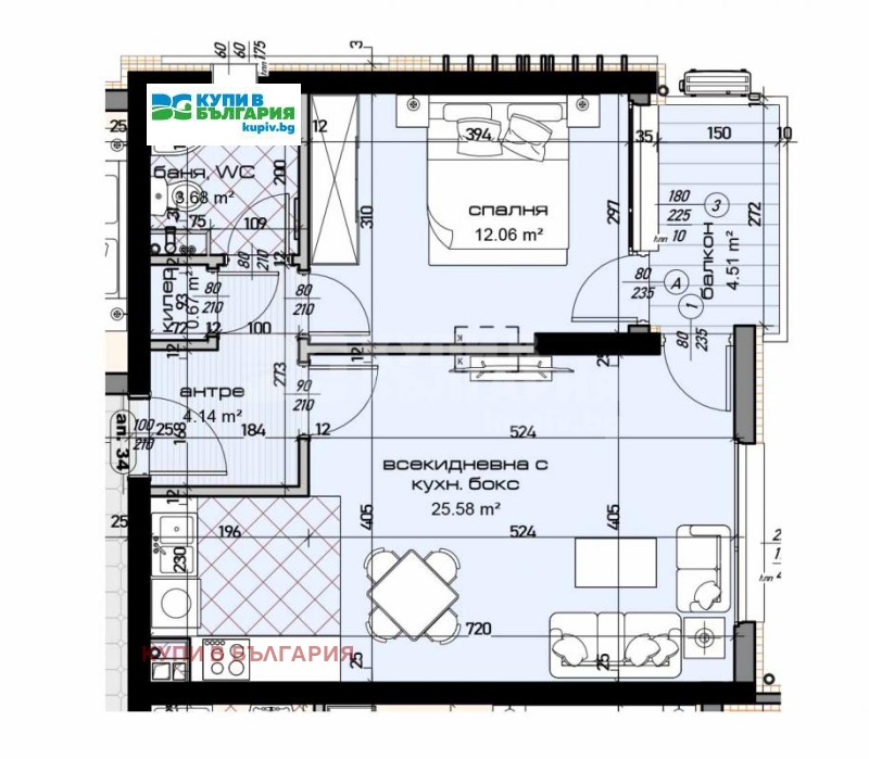 Продава 2-СТАЕН, гр. Варна, Младост 1, снимка 9 - Апартаменти - 50485019