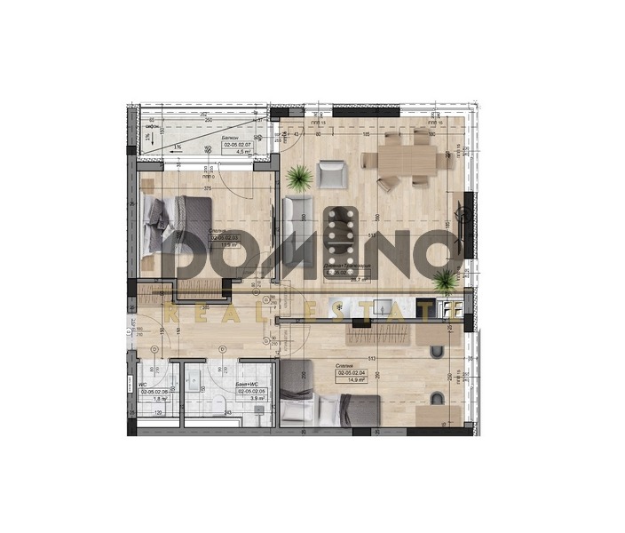 À venda  2 quartos Sofia , Ovtcha kupel , 110 m² | 77471896 - imagem [3]