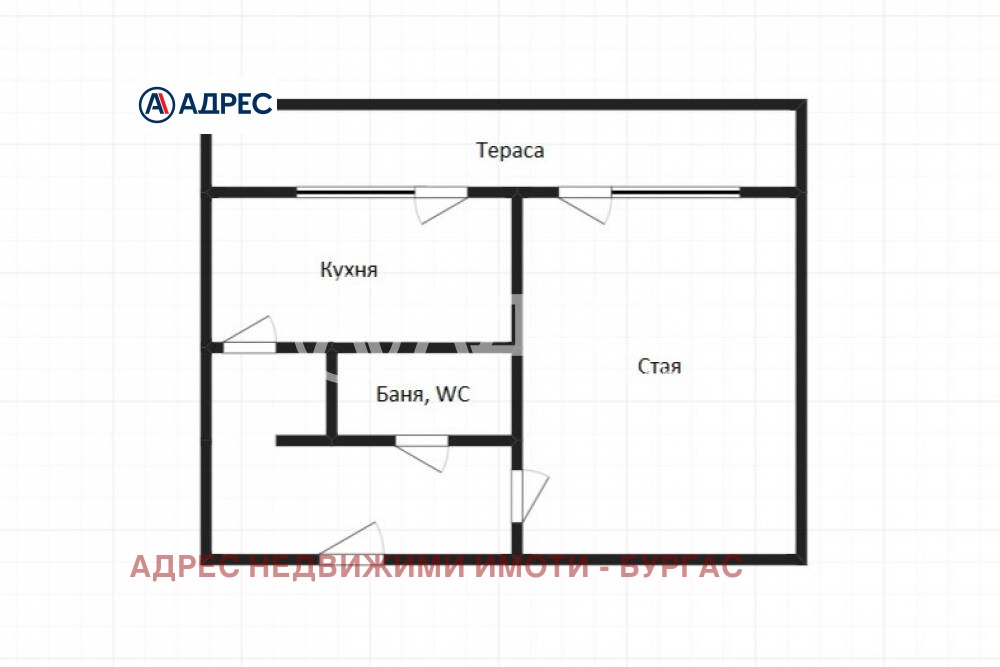 Продава 1-СТАЕН, гр. Бургас, Славейков, снимка 4 - Апартаменти - 54693982